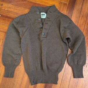 Tous Men's V-Neck Brown Sweater